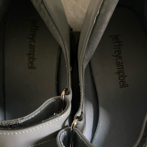 Jeffrey Campbell Reine Mary Jane SquareToe Blue Y2K Goth Platform Pumps 6.5 - Picture 11 of 16